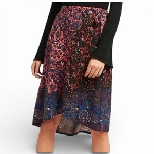 Maeve Faux Wrap Sweater Skirt XS